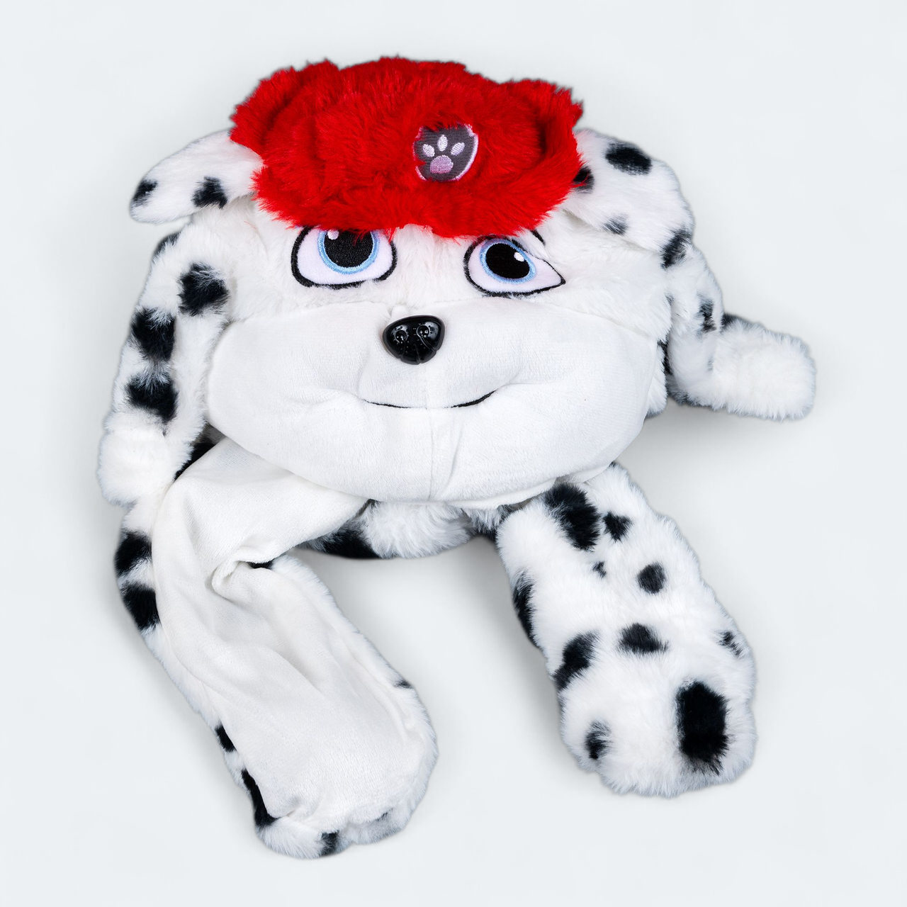 Шапка Собачка біла з вухами, що підіймаються, розмір 52-56