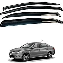 Дефлектори вікон (вітровики) до Citroen C-ELYSEE / PEUGEOT 301 2013+ (Defl)