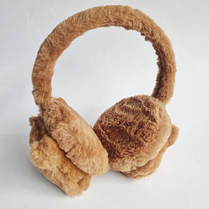 Хутряні дитячі навушники Капібара, об'єм 52-56 см, фото 3