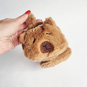 Хутряні дитячі навушники Капібара, об'єм 52-56 см, фото 2