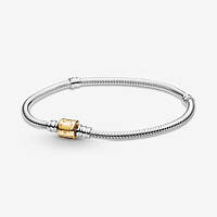 Срібний браслет Pandora із застібкою в позолоті 599347C00