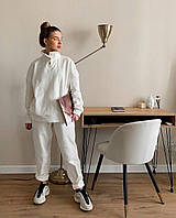 Теплый костюм женский двусторонний флис кофта и штаны 42-44 46-48