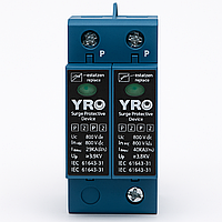 Пристрій захисту від імпульсних перенапруг (ПЗІП) (SPD) YRO Y RSP-D2 2P 20-40KA 800VDCT2