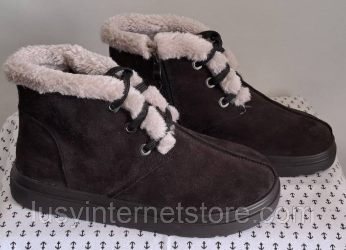 Черевики жіночі зимові великого розміру від виробника модель БМ25-201Б-1, фото 1