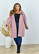 Жіночий кардиган баранчик на блискавці (р.52,54,56,58), фото 5