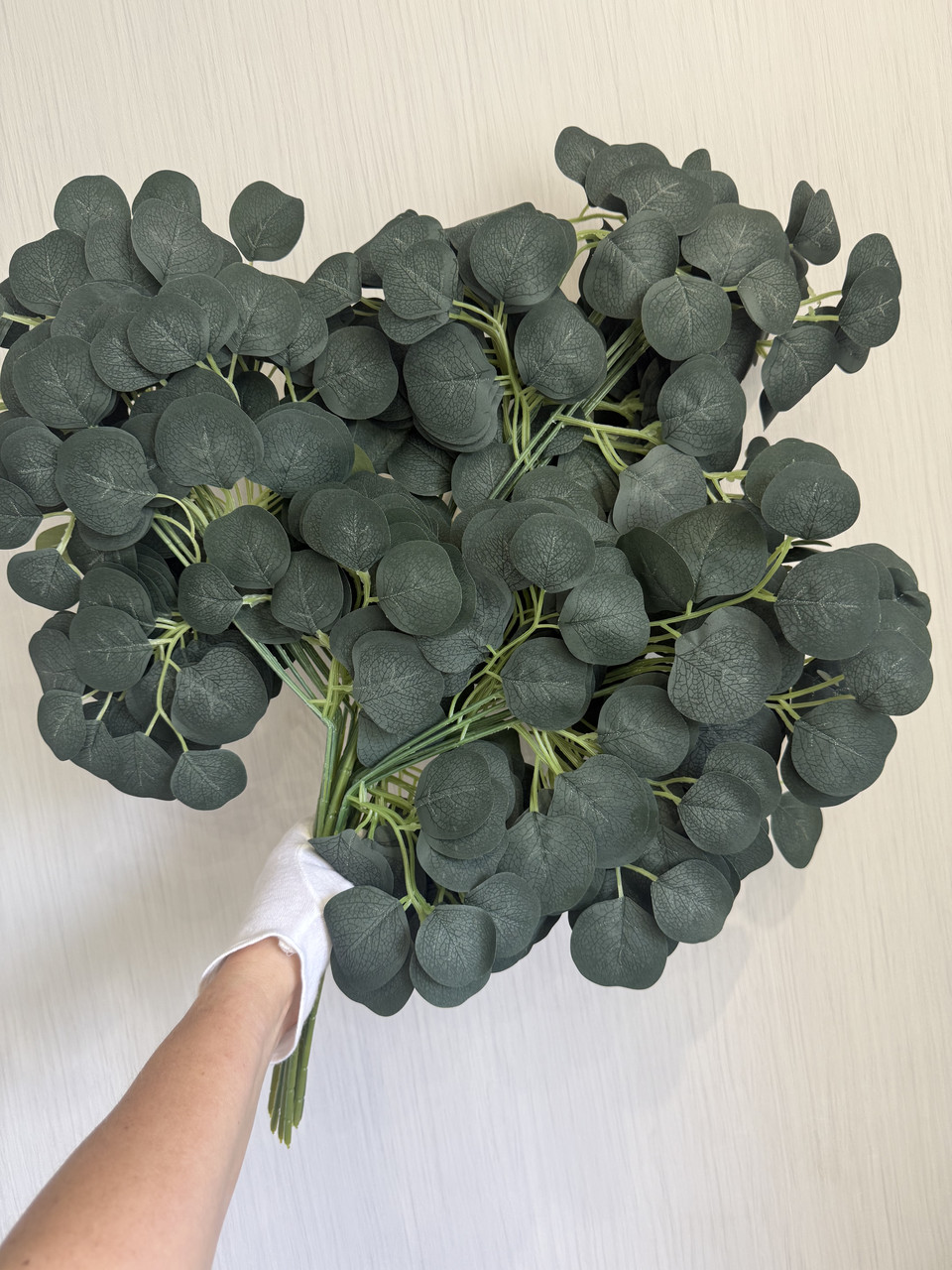 Штучна гілка евкаліпту. Листя евкаліпту для декору ( упаковка 12 штук ), фото 1