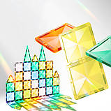 Магнітний конструктор MiDeer Кольорові плитки Міські герої 33 деталі, фото 6