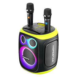 Портативна бездротова Bluetooth-колонка Hopestar Party 130 з 2 Мікрофонами Караоке | 120 Вт, Bluetooth