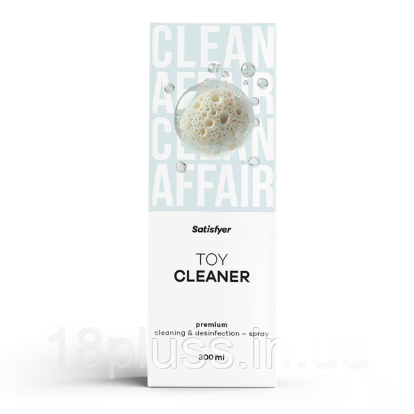 Антисептичний спрей для очищення інтимних іграшок Satisfyer Toy Cleaner, 300 мл – ідеальна чистота для ваших інтимних іграшок 🌿, фото 1