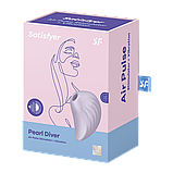 Кліторальний вібростимулятор з повітряними імпульсами Satisfyer Pearl Diver Violet, фото 9