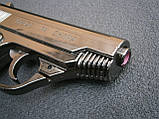 Запальничка пістолет C.A.I. Georgia VT "Джорджія ВТ" турбо газова металева сувенірна чорна, фото 5