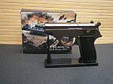 Запальничка пістолет C.A.I. Georgia VT "Джорджія ВТ" турбо газова металева сувенірна чорна, фото 2