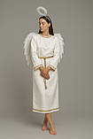 КОСТЮМ АНГЕЛА (НІМБ + КРИЛА + СУКНЯ + ПОЯС), дорослий костюм янгола, фото 2
