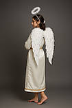 КОСТЮМ АНГЕЛА (НІМБ + КРИЛА + СУКНЯ + ПОЯС), дорослий костюм янгола, фото 6