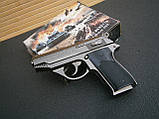 Запальничка пістолет C.A.I. Georgia VT "Джорджія ВТ" турбо газова металева сувенірна чорна, фото 4