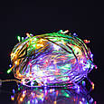 LED гірлянда Нитка вулична 30м 300 діодів мультиколор білий дріт 8 режимів, світлодіодна ілюмінація декор фасаду, фото 2