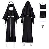 КОСТЮМ МОНАШКИ (СУКНЯ + ВУАЛЬ НА ГОЛОВУ), костюм черниці, жіночий костюм, фото 4