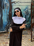 КОСТЮМ МОНАШКИ (СУКНЯ + ВУАЛЬ НА ГОЛОВУ), костюм черниці, жіночий костюм, фото 6