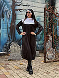 КОСТЮМ МОНАШКИ (СУКНЯ + ВУАЛЬ НА ГОЛОВУ), костюм черниці, жіночий костюм, фото 3