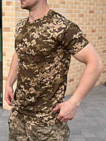 Брендова чоловіча футболка CoolMax Кулмакс піке з коротким рукавом піксельний камуфляж зручна новинка