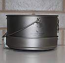 Титановий набір посуду туристичний казанок Boundless Voyage 2900 мл та сковорідка з титану 1100 мл, фото 7