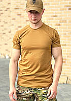 Брендова чоловіча футболка CoolMax Койот тактична зручна новинка для спорту та активного відпочинку