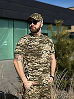 Брендова чоловіча футболка mm14 Military Віянцева Піксель зі 100% бавовни стильна зручна новинка