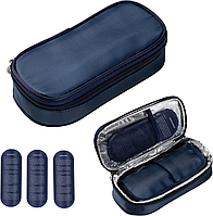 Сумка для инсулина Sinocare с 3 пакетами для льда, сумка для инсулиновой ручки, шприцов и других медицинских принадлежностей для д