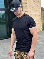 Брендова чоловіча тактична футболка CoolMax мілітарі чорна зручна новинка