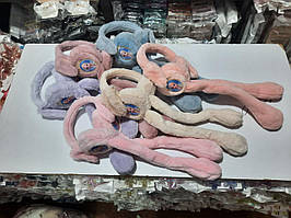 Хутряні навушники "Зайчик" Піднімаються вушка