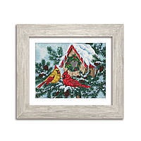 Набір для вишивки хрестиком 036 Зимові пташки (Кольорова)