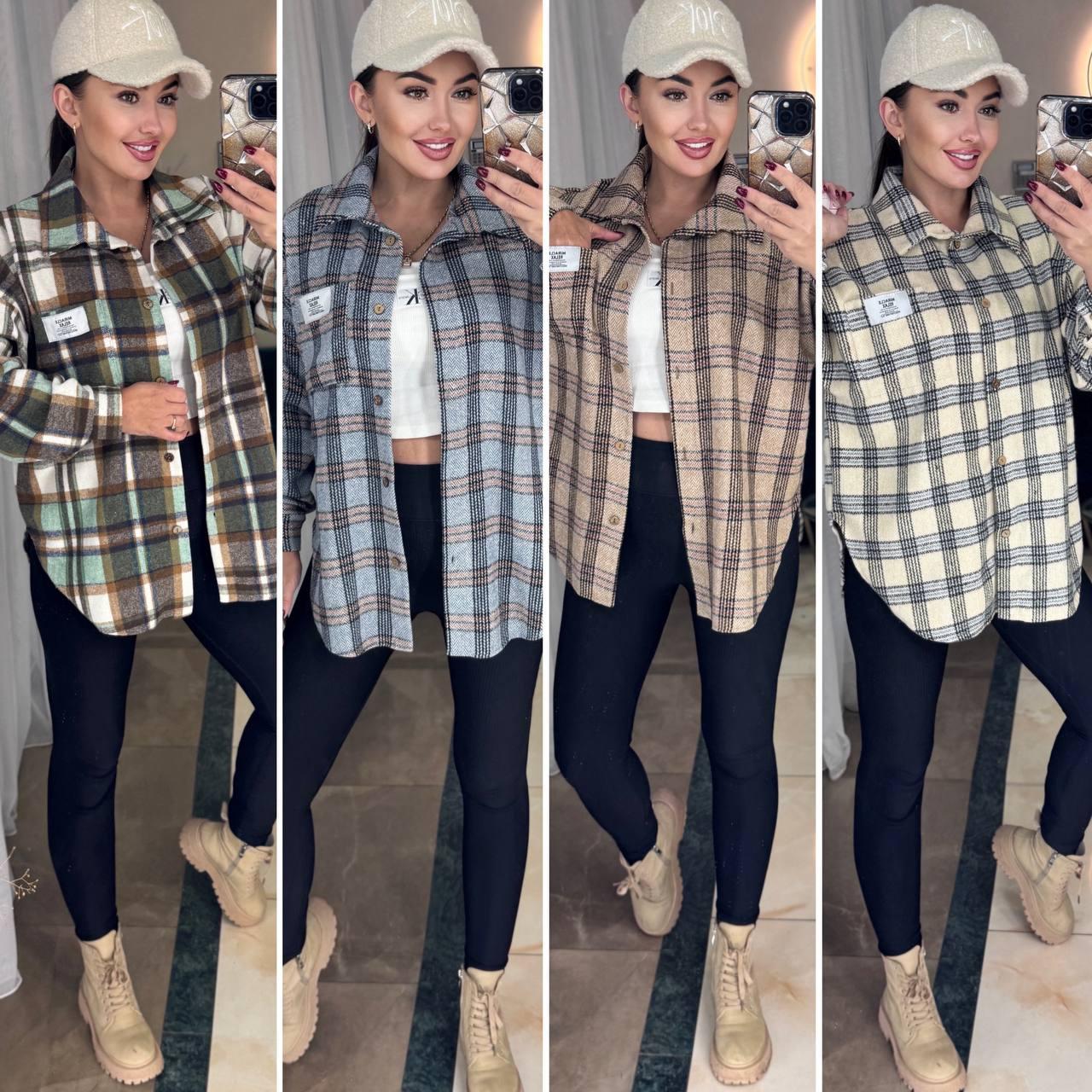 Тепла жіноча сорочка з кашеміру та бавовни Модель: 771-1120, фото 1