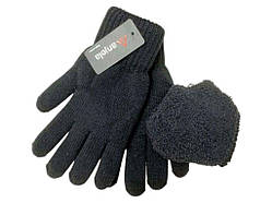 Рукавиці в асортименті чол подвійні з хутром арт.1111 25см ТМ ANJELA