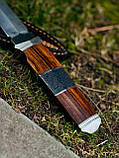 Кинджал XL ручної роботи «Терн  #3» зі шкіряними піхвами N690/60-61 HRC., фото 6