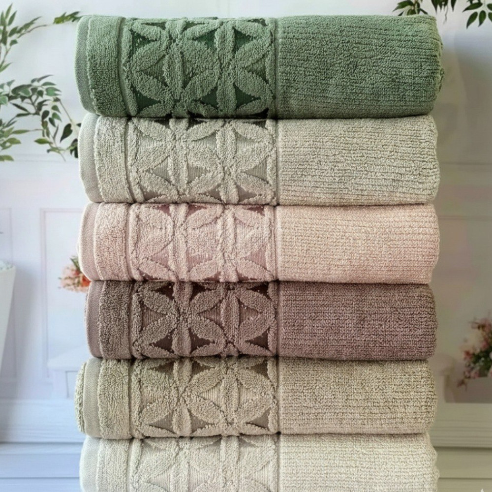 Бамбукові рушники 90х50см, 6шт/уп, Sikel Venus / Набір рушників для обличчя, фото 1