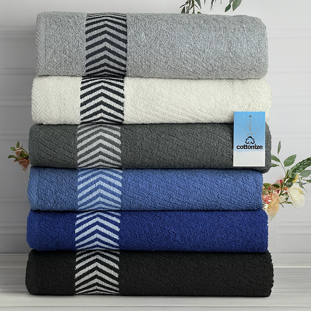 Махрові рушники 140х70см, 6шт/уп, Sweet dream Protekter / Набір рушників рушників / Рушники бавовняні, фото 1