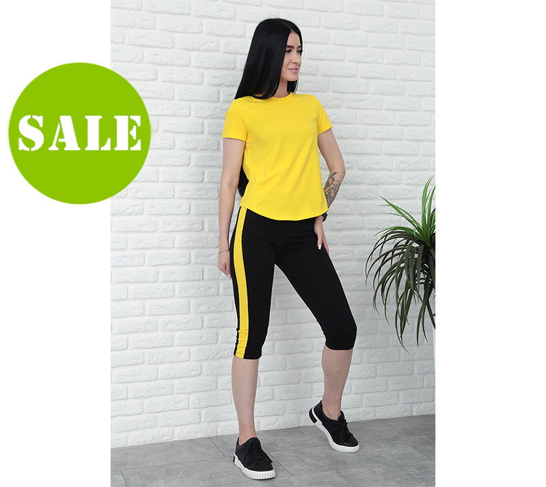 Спортивний костюм з бриджами "Dion" оптом | Норма | Розпродаж моделі, фото 1