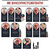 Набір для догляду та зростання бороди 7 в 1 East Moon Олія, мус, бальзам, спрей, олівець для заповнення бороди, фото 4