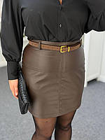 Спідниця жіноча екошкіра р: (48-58) (2кв) "SNEZKA" недорого від прямого постачальника