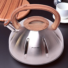 Чайник( Польща 5 літрів) kamille 0698 з нержавіючої сталі зі свистком