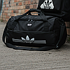 Чоловіча спортивна сумка Adidas чорна для тренувань сумка жіноча Адідас міська дорожня міська для спортзалу, фото 4