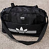 Чоловіча спортивна сумка Adidas чорна для тренувань сумка жіноча Адідас міська дорожня міська для спортзалу, фото 5