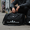 Чоловіча спортивна сумка Adidas чорна для тренувань сумка жіноча Адідас міська дорожня міська для спортзалу, фото 7