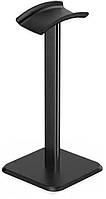 Підставка стійка для навушників на стіл, стенд чорна