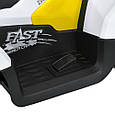 Дитячий електроквадроцикл Fast Beach Car 4WD (біло-жовтий колір) на пульті керування, фото 6