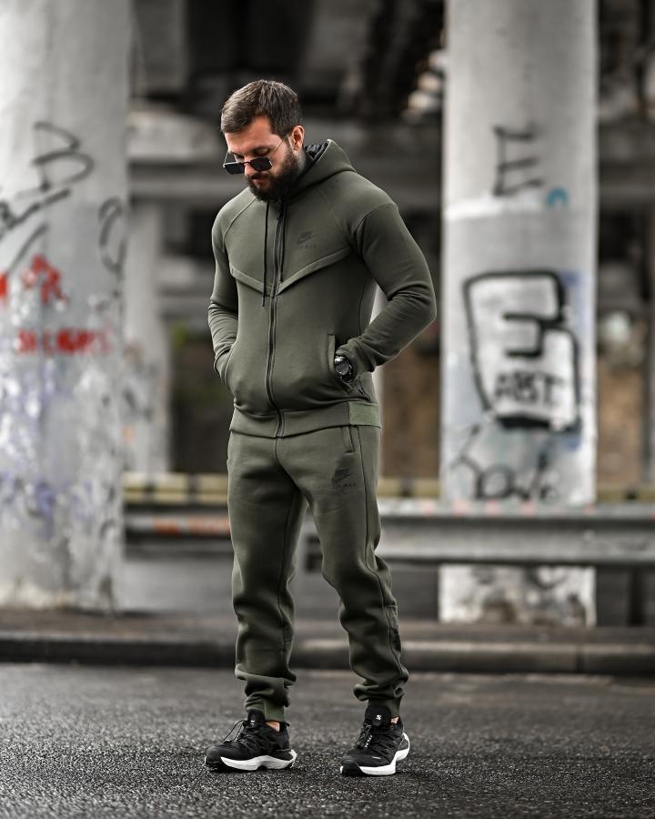 Зимній чоловічий костюм NK air oliva 4 ПП8160, фото 1