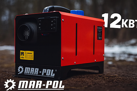 Дизельний автономний обігрівач MAR POL M80951 12кВт вебасто для авто кемпера гаража фургона, фото 1