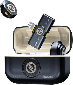 Hollyland Lark M2 - Бездротовий мікрофон для iPhone, магнітний міні-мікрофон з радіусом дії 300 м, Hi-Fi звучанням, шумозаглушення