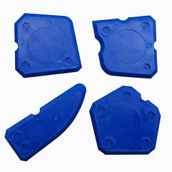 Набір з 4х гумових шаблонів для розгладжування швів з силікону