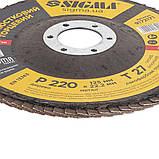 Круг пелюстковий торцевий Т27 (прямий) Ø 125 мм P220 SIGMA (9172171), фото 5